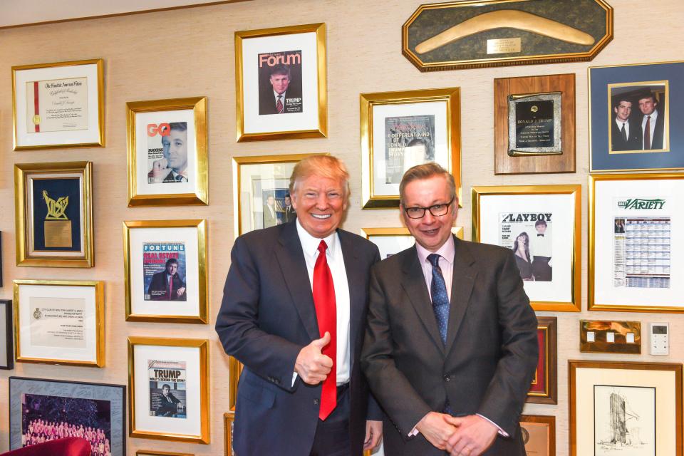  Michael Gove has already met with the President-elect