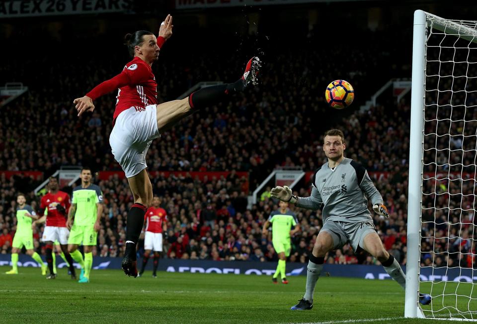 Zlatan Ibrahimovic comes in second in the shots taken this season standings