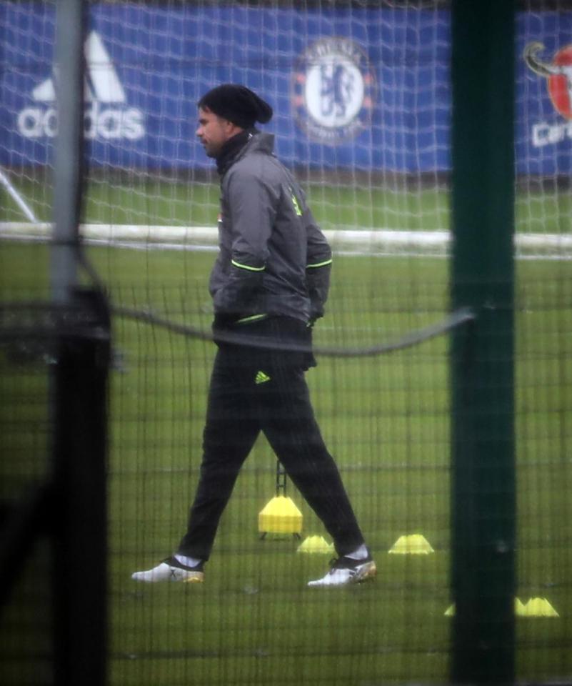 Antonio Conte claims Diego Costa stopped training due to a back problem last week