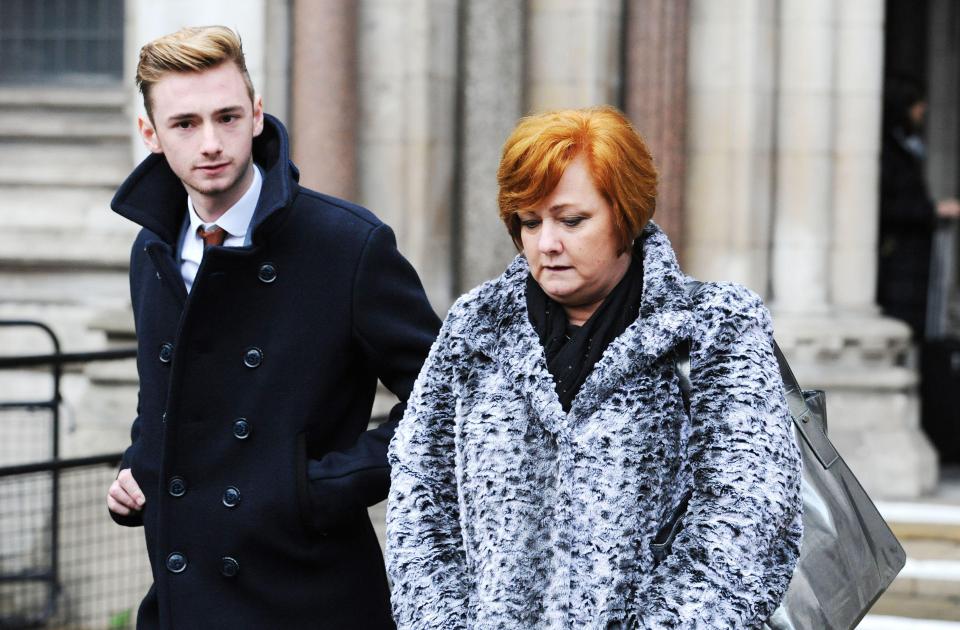  Owen Richards, who lost his uncle, grandfather and brother in the massacre, pictured with mum Suzanne