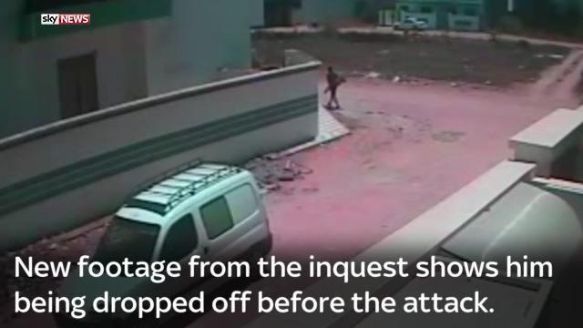  Disturbing video showed the killer being casually dropped off by a van before massacring 38 holidaymakers