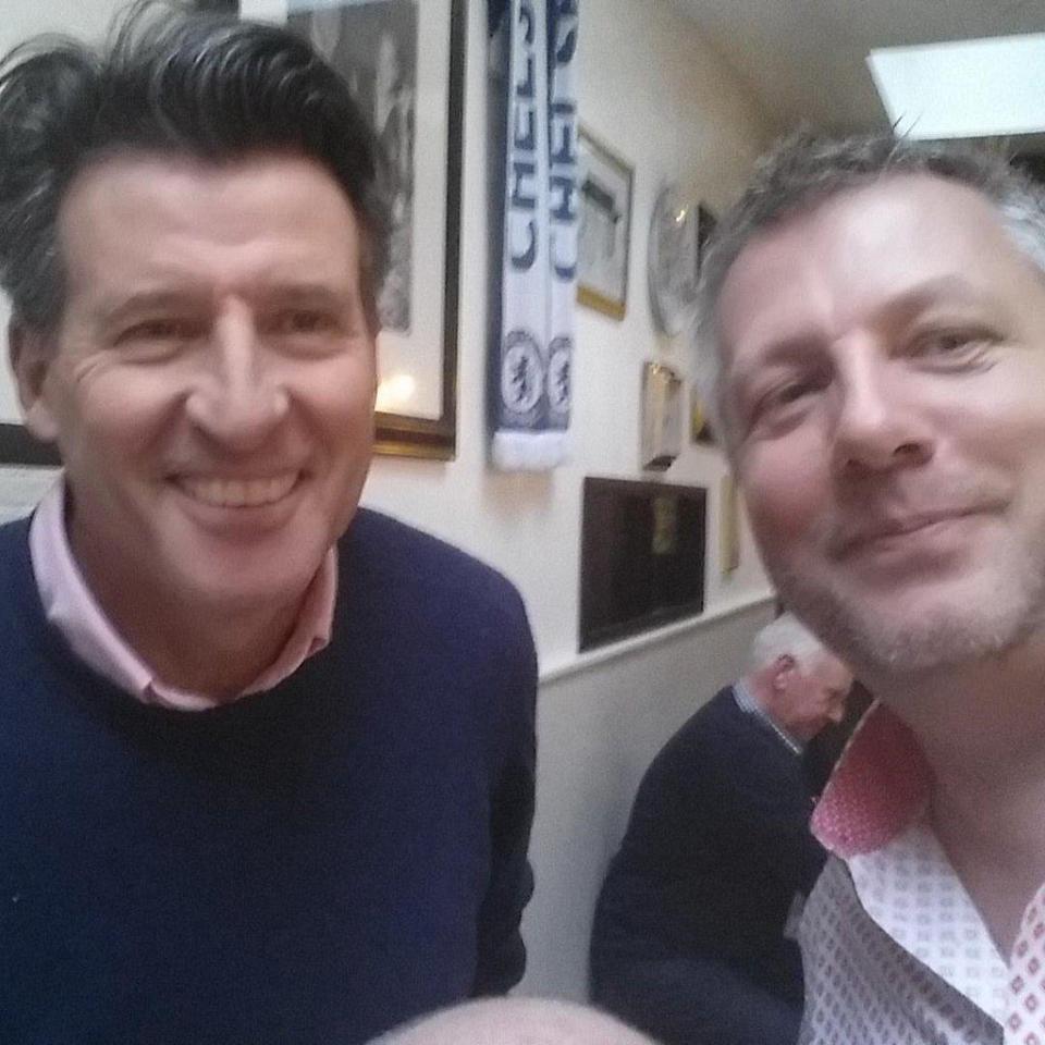  Karl poses with Lord Sebastian Coe