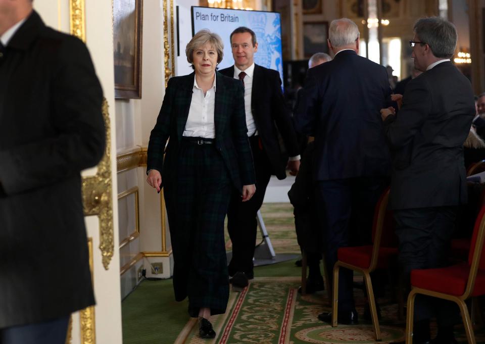  Mrs May confirmed the UK would be leaving the Single Market