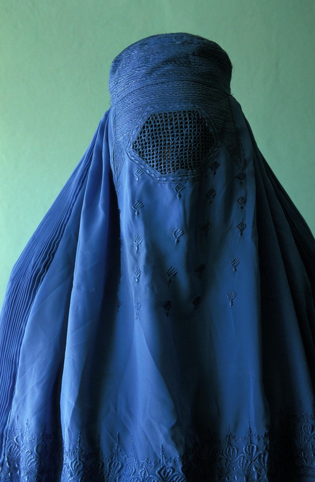 A burka is a full one-piece covering