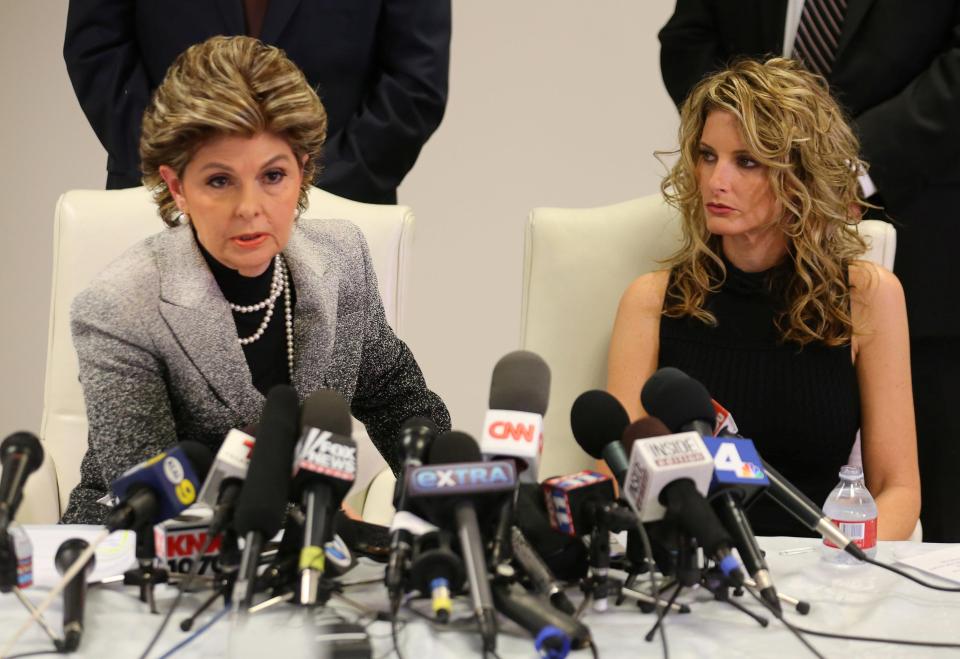  Zervos' lawyer Gloria Allred (left) claimed the legal challenge would be retracted if the President-elect admitted he groped her