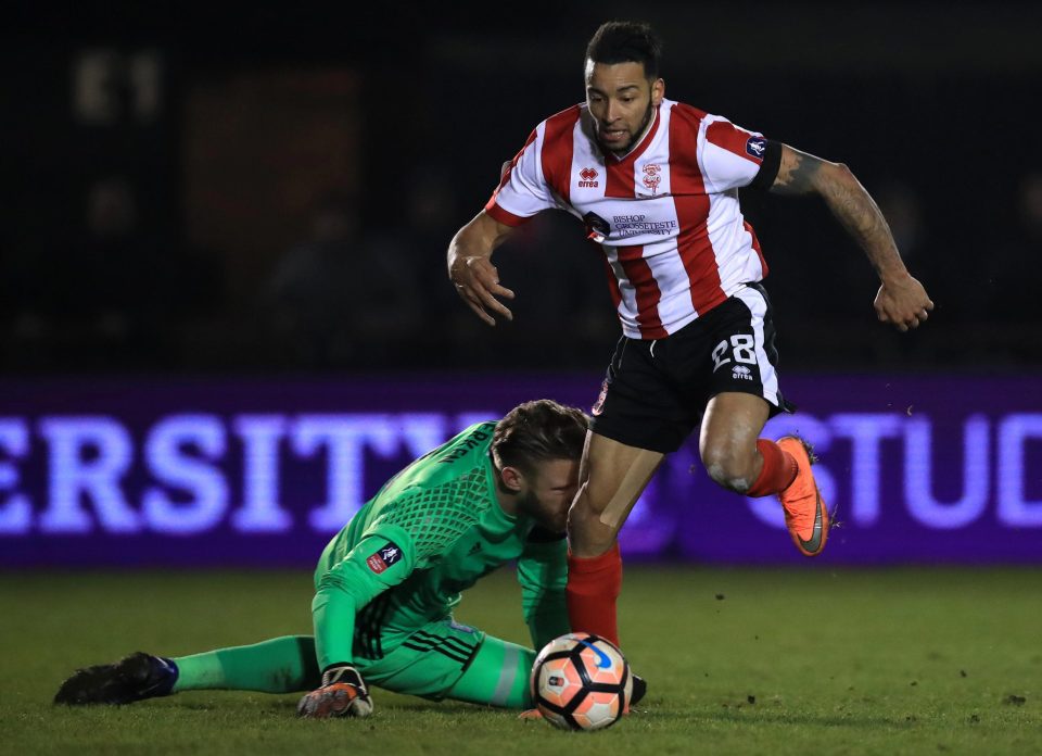  Imps' big summer signing Arnold rounds Tractor Boys keeper Dean Gerken before slotting the only goal of the third-round replay