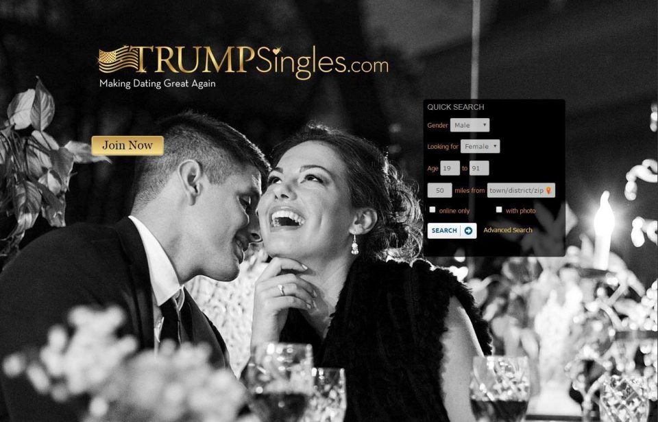  TrumpSingles.com - slogan Making Dating Great Again - offers a 'safe space' for Republican voters looking for love