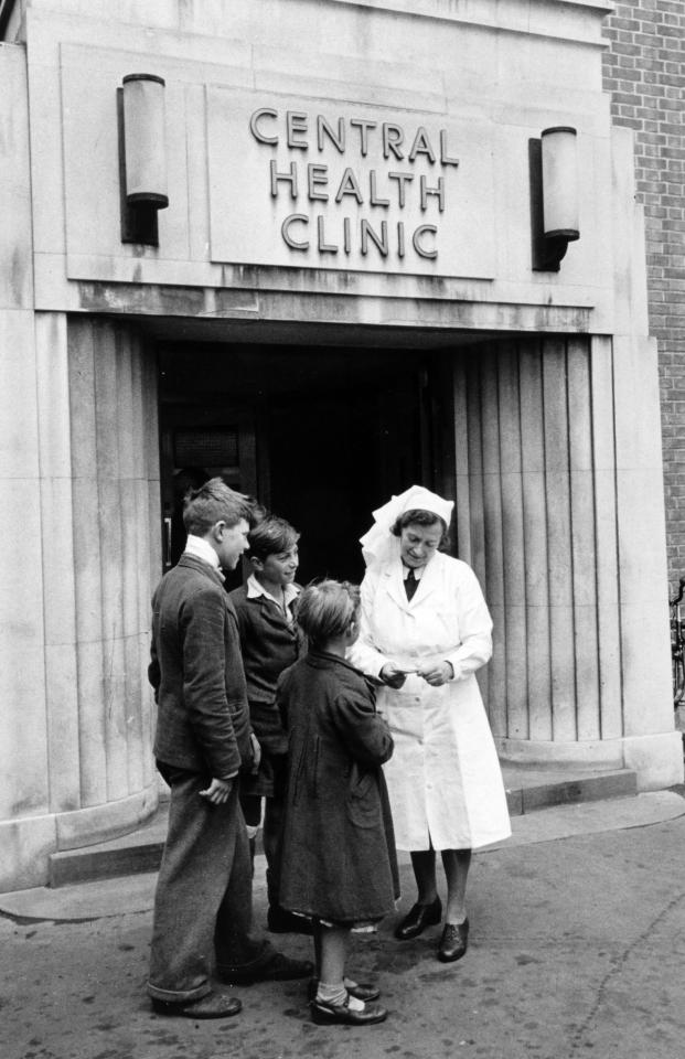 A nurse helping young people at a new NHS centre in Bristol