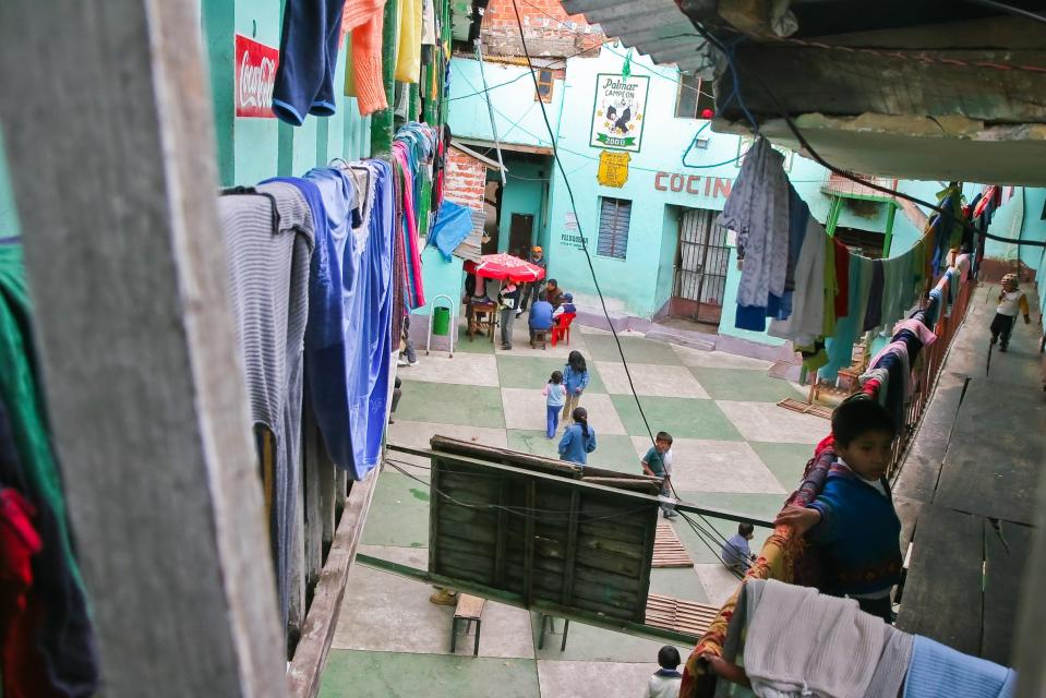 The San Pedro Prison is one of the largest in Bolivia and inmates can pay for the standard of accommodation they receive