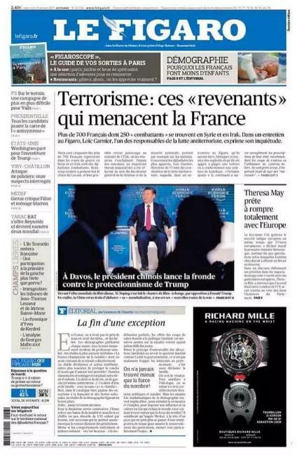  Out on own . . . Le Figaro trounced Britain's plans