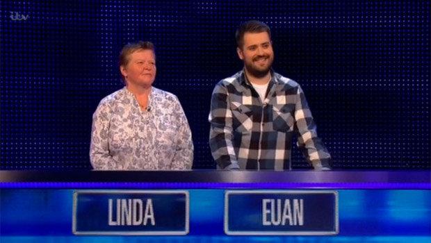  Unfortunately Euan and fellow contestant Linda were beaten by The Chaser and went home with nothing