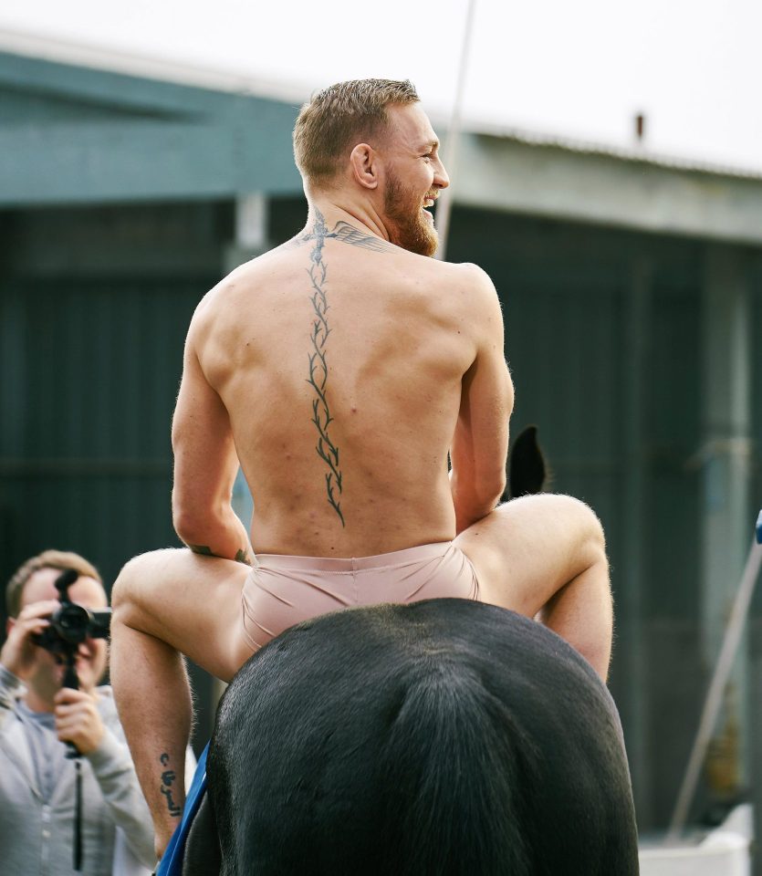  Conor McGregor in nude-coloured pants show for a hilarious advert