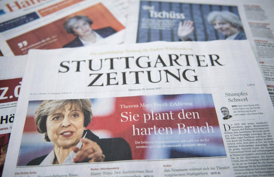  Unfair media . . . German press shamed Theresa May on front covers