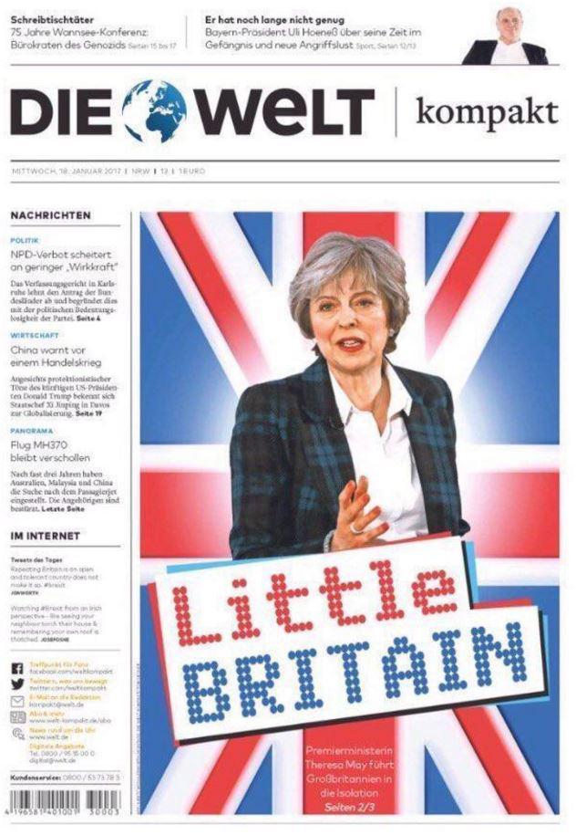  Sneer . . . German front pages mocked our Brexit choice and Theresa May's speech