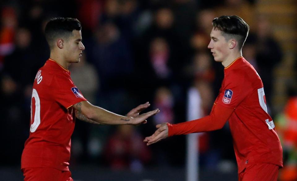  Philippe Coutinho made his first start since returning from injury against Plymouth