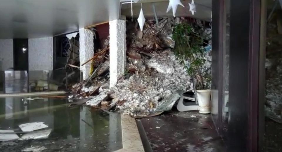  Shocking images have emerged from inside the stricken hotel