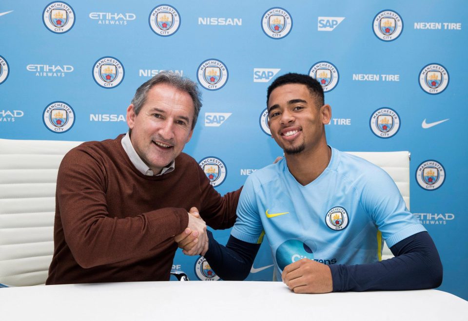 Gabriel Jesus officially made his £27million switch today