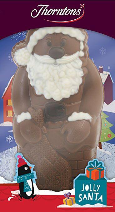 The hollow milk chocolate Jolly Santa treat has been recalled by Thorntons over fears it could contain plastic