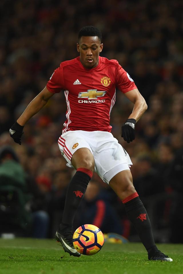 Anthony Martial has struggled to hold down a first-team place under United boss Jose Mourinho