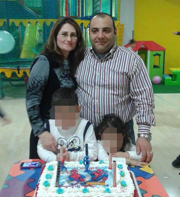  Giampaolo Parete, 38, was found alive, but his wife and two children are still inside the hotel