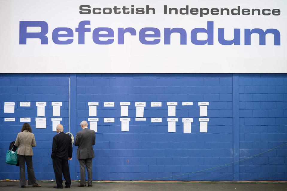  Scotland voted No to being an independent country in 2014