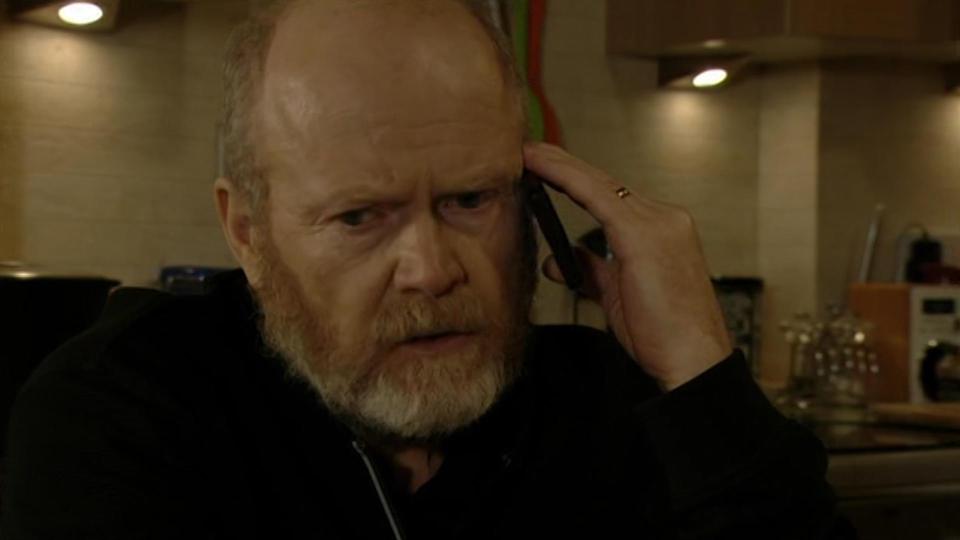  Phil Mitchell spoke to a mystery person on the phone