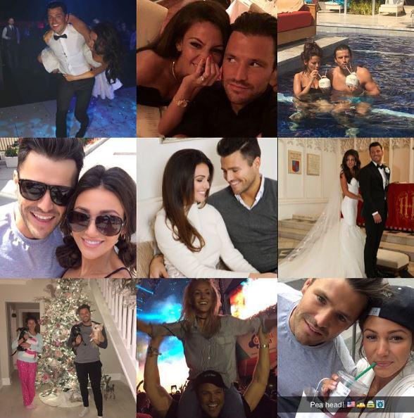 Michelle Keegan posted this adorable picture montage to celebrate Mark Wright's 30th birthday