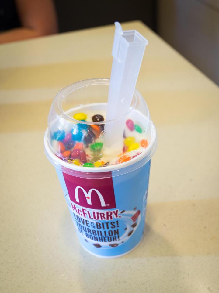  The McFlurry is a dessert favourite on the fast food giant's menu