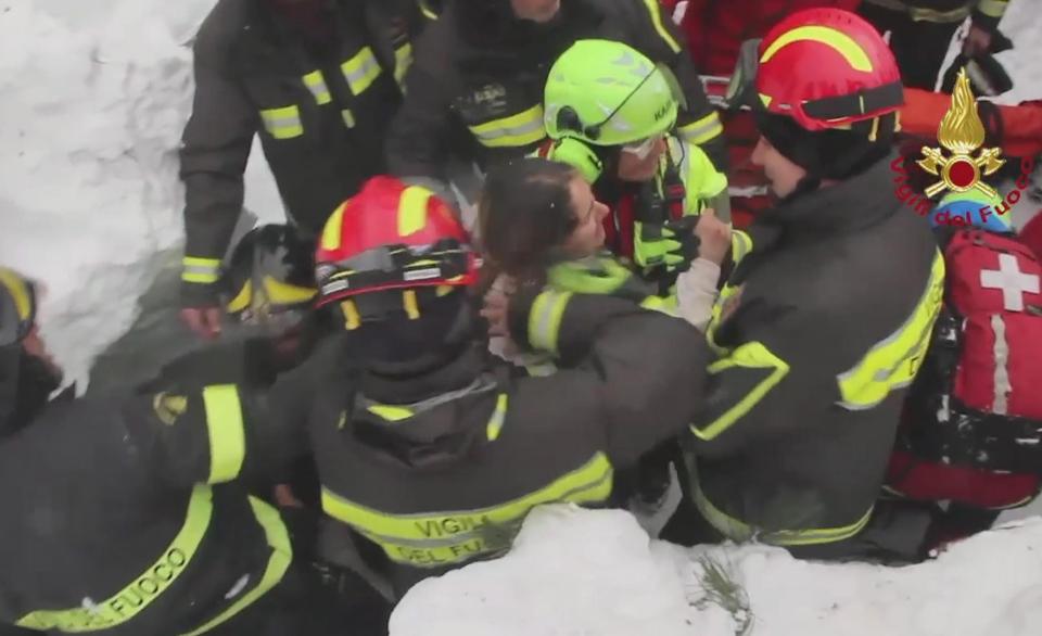  A girl was also pulled from the snow on Friday, bringing the total number of survivors to 11