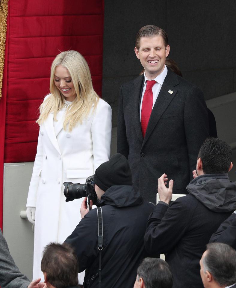  Tiffany and Eric were cheered by crowds as they made their way to the inauguration ceremony