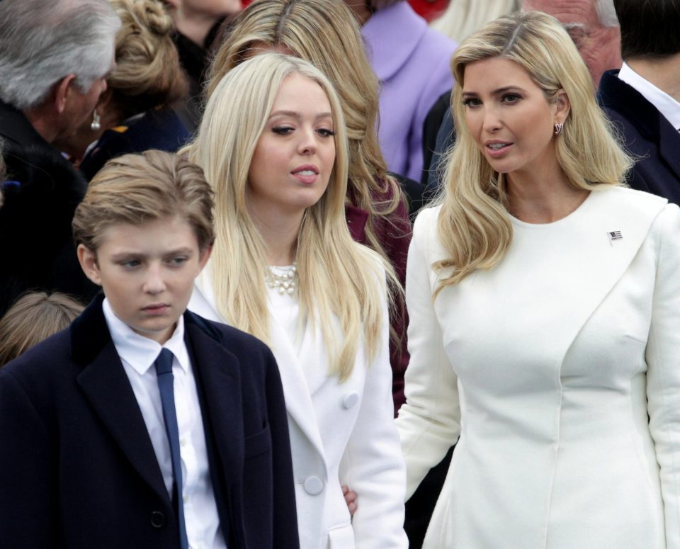  Ivanka and Tiffany were later joined by their half-brother Barron, whose mother is Melania Trump