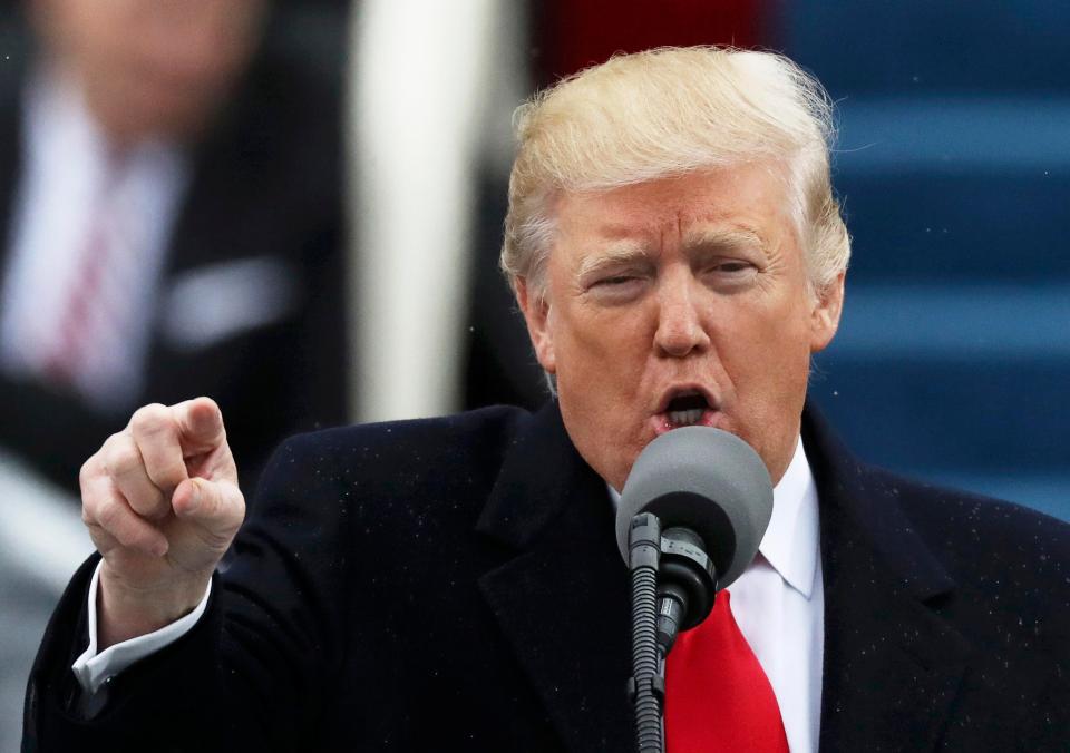  Donald Trump vowed to put America First during his inauguration speech yesterday