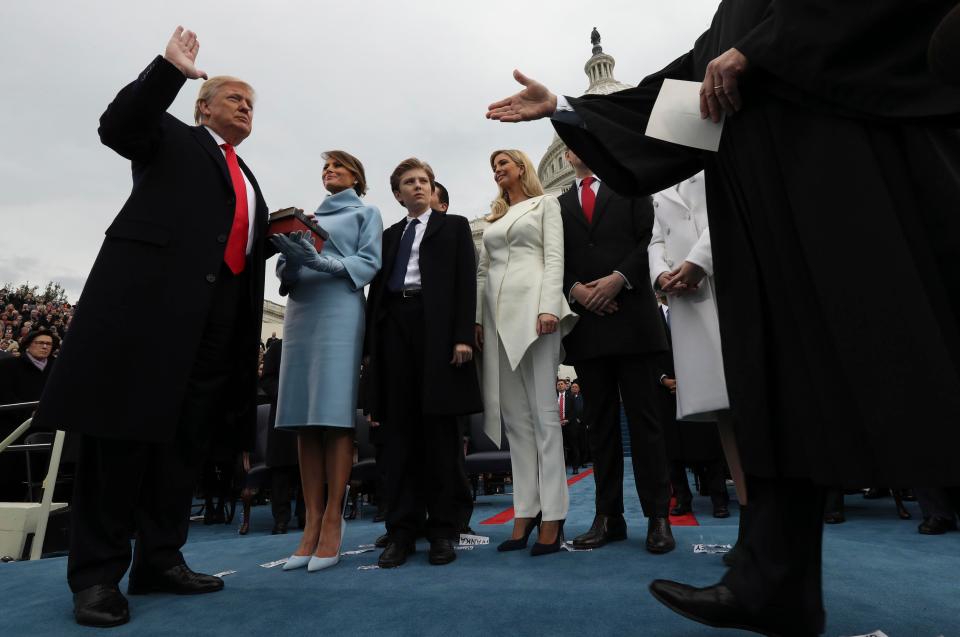  Donald Trump was sworn in as the 45th President of the United States in Washington DC today