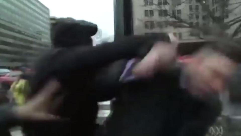  The leader of an alt-right group was punched live on TV in Washington