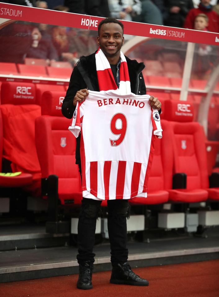 Berahino finally got a move to Stoke in January in a £15m deal