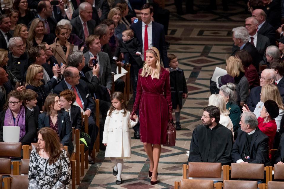  Ivanka also attended the service with her daughter Arabella