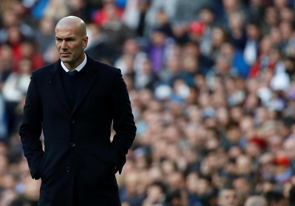 Zinedine Zidane is facing a testing period as manager of Real Madrid