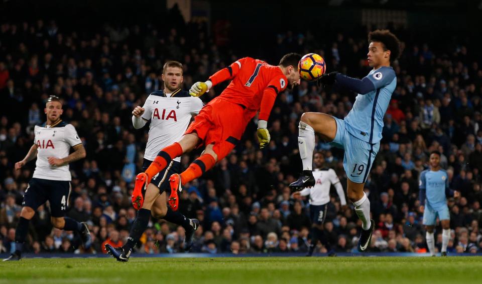 Hugo Lloris had a shocker as he gifted Manchester City two goals