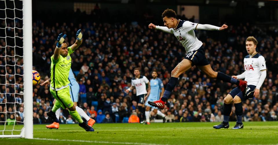 Nicolas Otamendi twice let Dele Alli slip by as the midfielder header Spurs back into the game