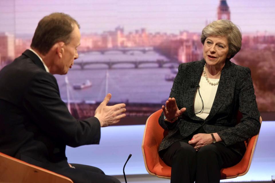  She told Andrew Marr that she will call out the new President on his "unacceptable" comments