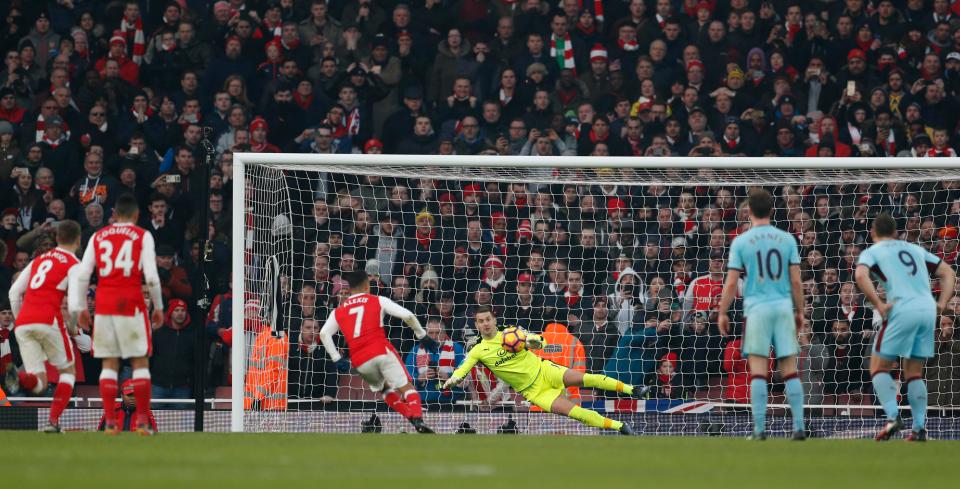  Alexis Sanchez has emerged as Arsenal's main man as he scored yet again against Burnley