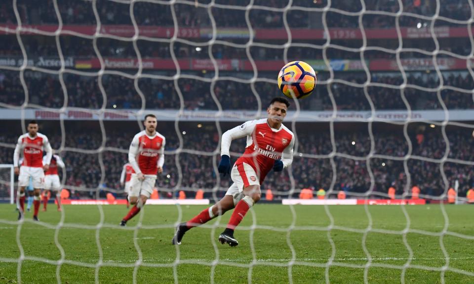 Alexis Sanchez netted a 98th-minute winner from the spot against Burnley