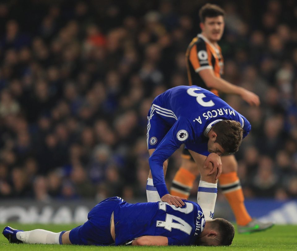 Gary Cahill - who visited Mason in hospital - recovered to score Chelsea's second