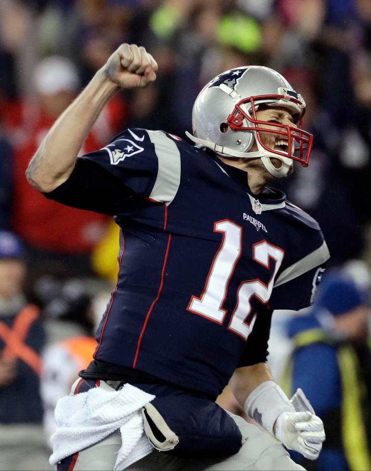 Tom Brady was at his inspirational best in the rout