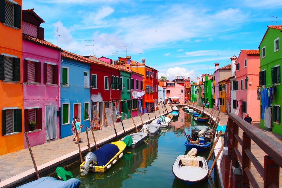  Burano island in the Venetian Lagoon, northern Italy