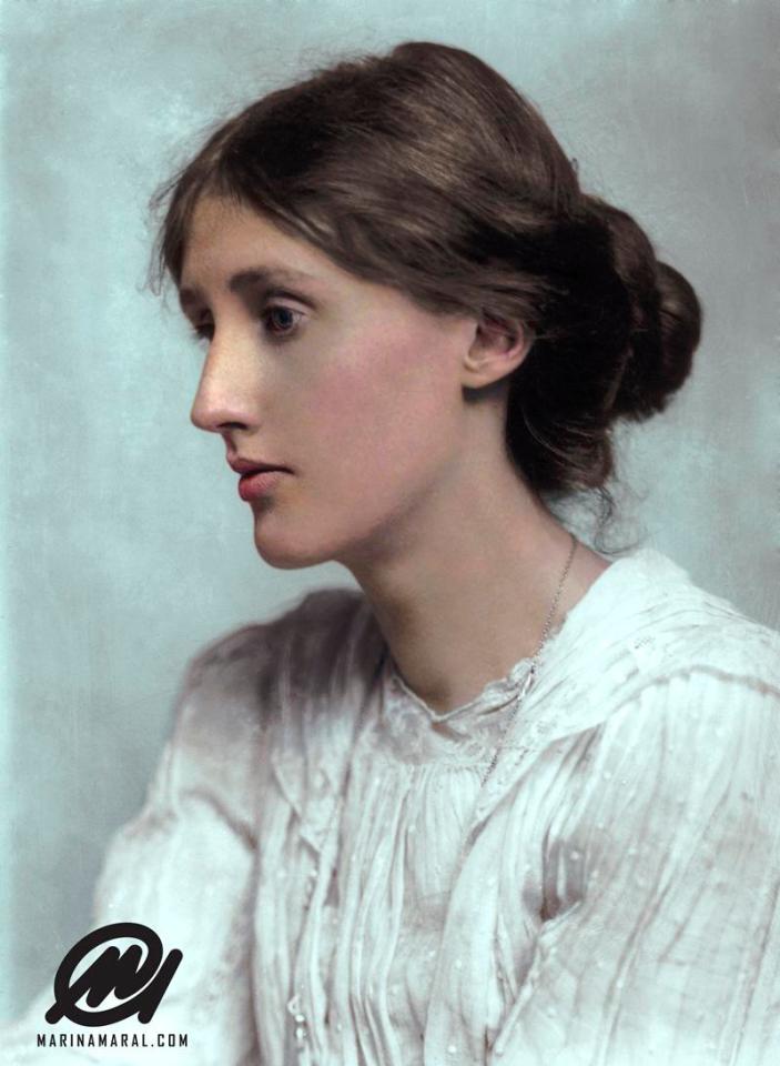  The Mrs Dalloway author has been brought to life by the intricate Photoshop technique