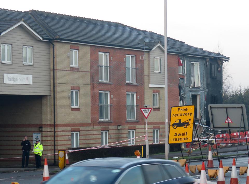  72 firefighters were called to the scene after the blaze in an apartment block last night