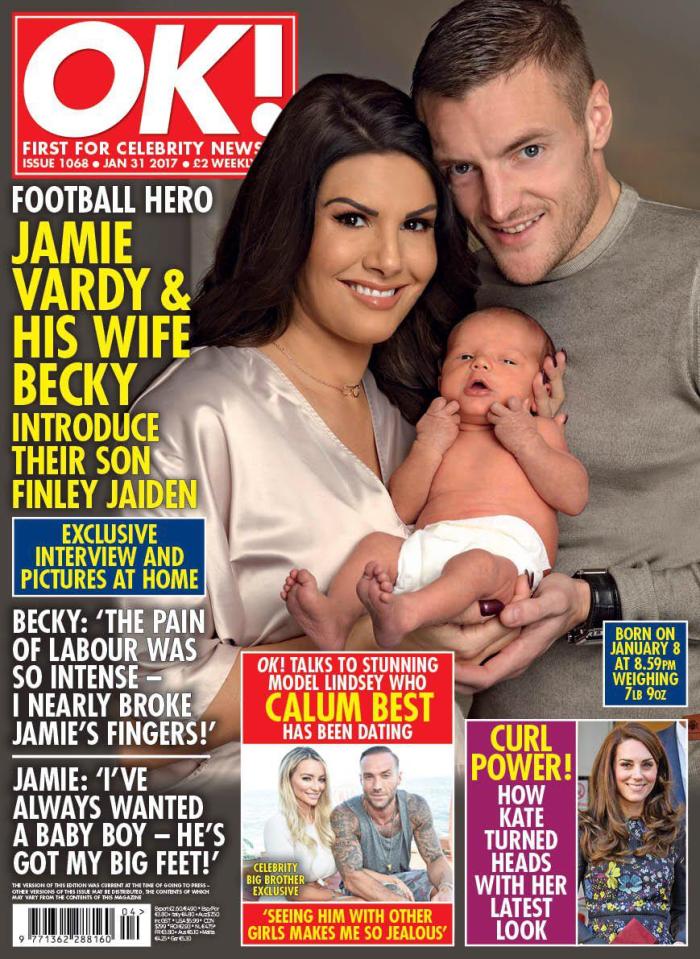  The couple welcomed son Finley earlier this month