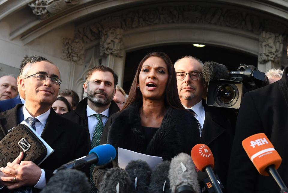  Gina Miller, who took the Government to court, welcomed today's verdict which said Mrs May must have a vote on triggering Article 50