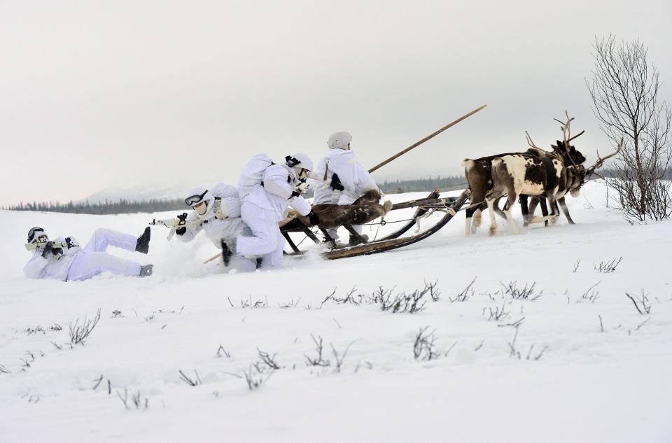  The soldiers even learn how to fire from the traditional mode of transport